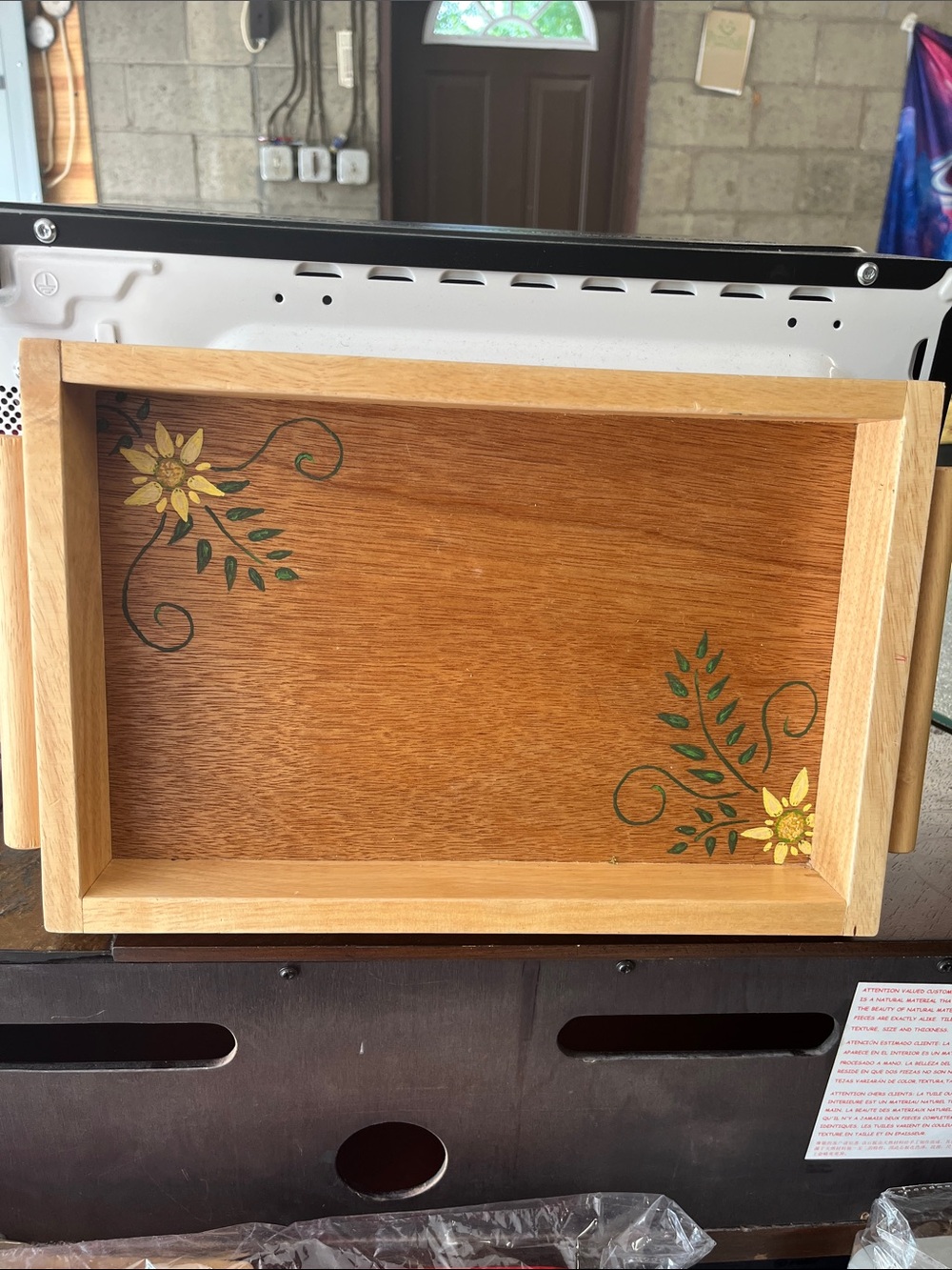 Hand Painted Wooden Tray